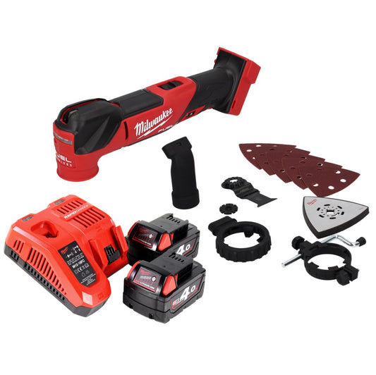 Outil multifonction à batterie Milwaukee M18 FMT-402 FC 18 V sans balais + 2x batteries 4,0 Ah + chargeur