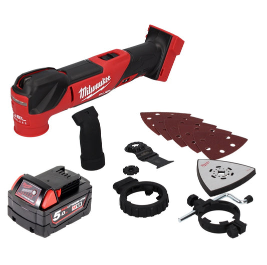 Milwaukee M18 FMT-501 outil multifonction à batterie 18 V sans balais + 1x batterie 5,0 Ah - sans chargeur