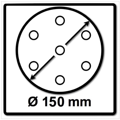 4x disques abrasifs souples Makita pour ponceuses/meuleuses excentriques 150 mm M8 (196684-1)