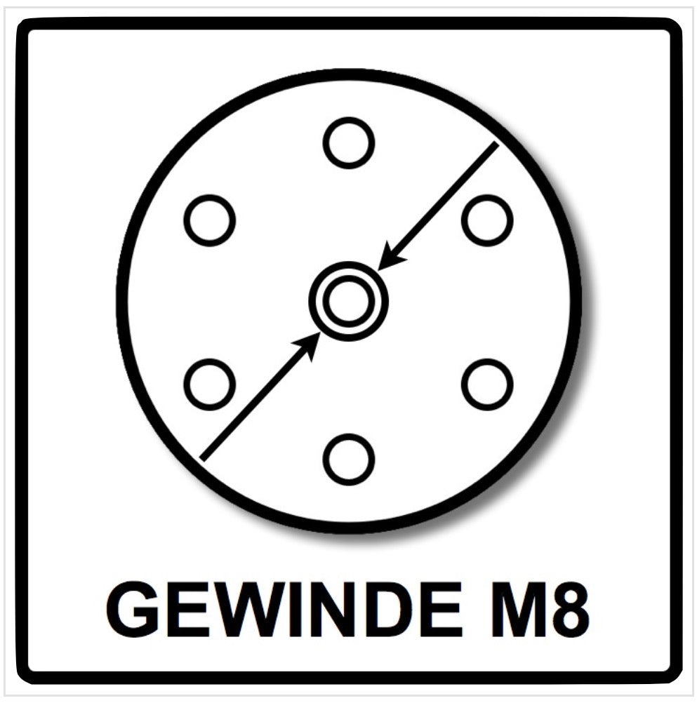 4x disques abrasifs souples Makita pour ponceuses/meuleuses excentriques 150 mm M8 (196684-1)