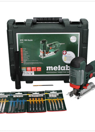 Metabo STE 100 Quick scie sauteuse 710 W (601100900) + 21x lame de scie sauteuse + buse d'aspiration + verre de protection + étui