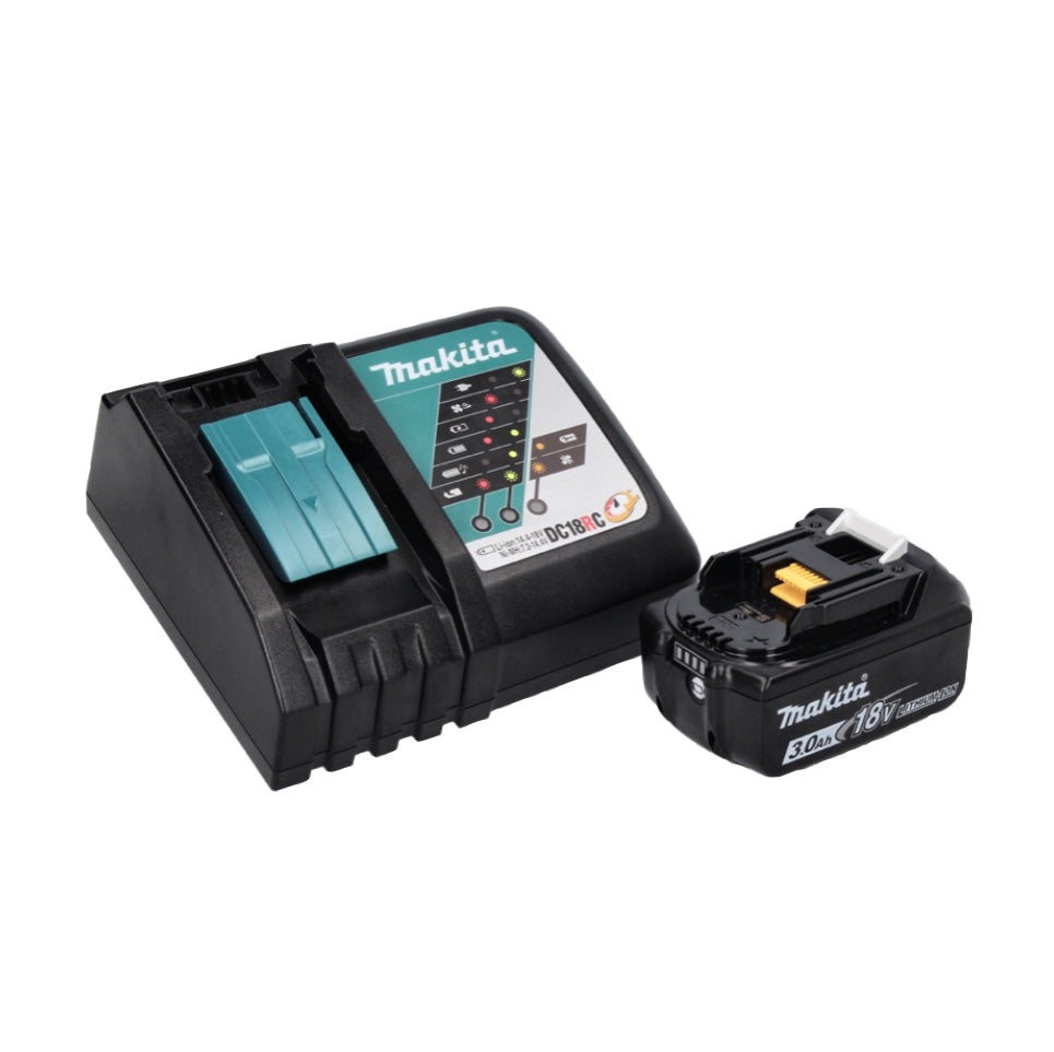 Makita DHP 485 RF1J perceuse à percussion sans fil 18 V 50 Nm sans balais + 1x batterie 3,0 Ah + chargeur + Makpac