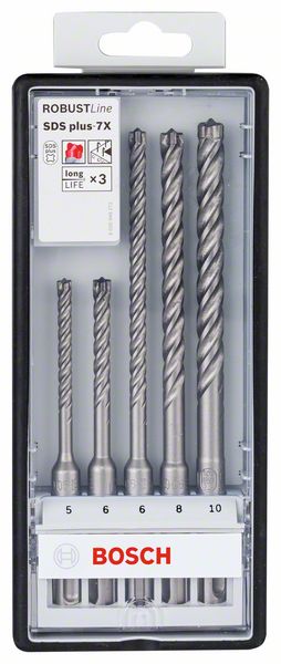 Bosch Bohrer Set SDS-Plus-7X 5 tlg. Betonbohrer ( 2608576199 ) - Toolbrothers