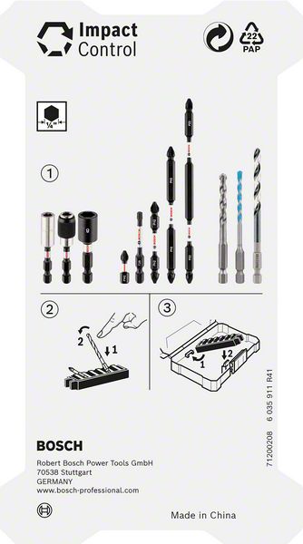 Bosch Impact Control Multi Construction Schrauber 35 tlg. Bit- und Bohrer Set ( 2608577147 ) - Toolbrothers