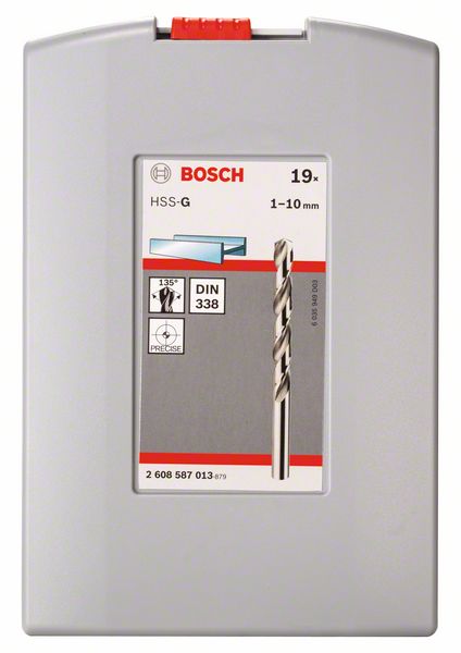 Bosch Pro Box Metallbohrer Set HSS-G - 19 - teilig 1 - 10 mm ( 2608587013 ) - Toolbrothers