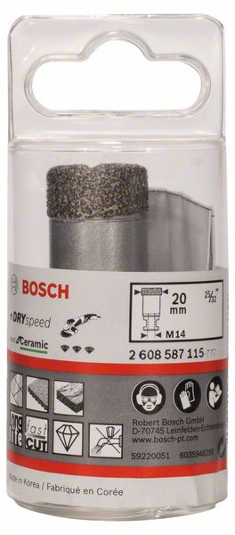 Bosch Diamanttrockenbohrer 20 mm Dry Speed / Milling Cutter best for Ceramic ( 2608587115 ) - Toolbrothers