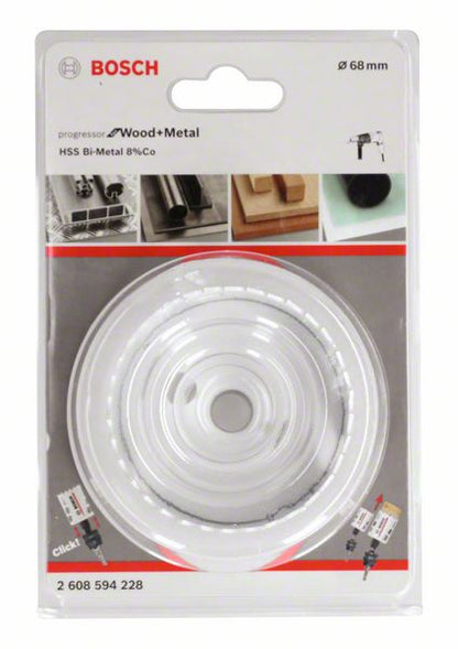 Bosch Progressor for Wood &amp; Metal scie cloche 68 mm bimétallique 1 pièce (2608594228)