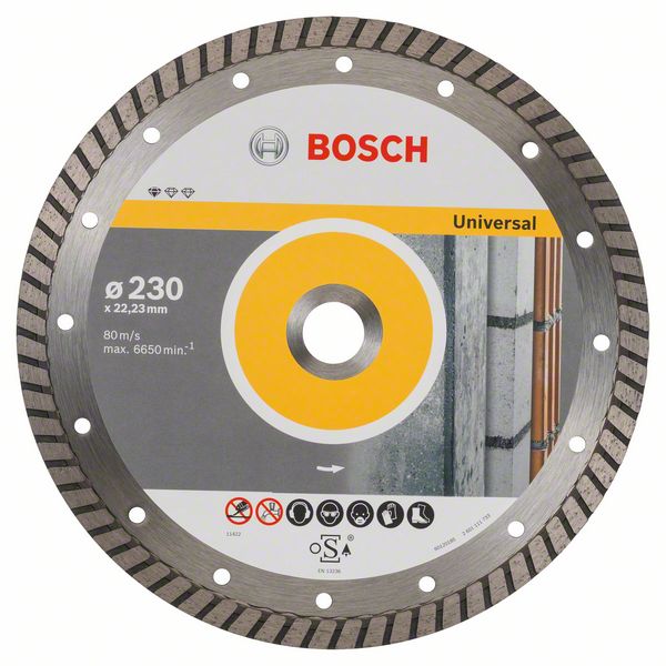 Bosch Diamant Trennscheibe 230 x 22,23 Standard for Universal Turbo ( 2608602397 ) - Toolbrothers