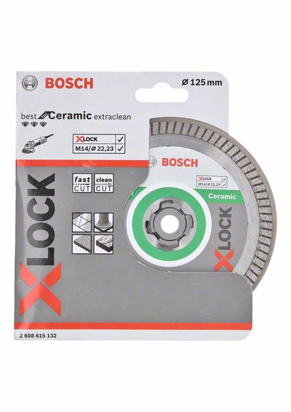 Bosch Diamant Trennscheiben X-LOCK 125 x 22,23mm Best for Ceramic ( 2608615132 ) - Toolbrothers