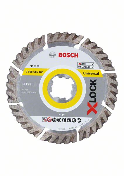 Bosch Expert X-LOCK Diamanttrennscheibe Standard for Universal 125 x 22,23 mm 1 Stk. ( 2608615166 ) - Toolbrothers