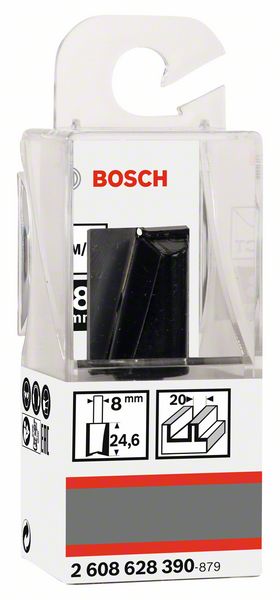 Bosch Nutenfräser Standard for Wood 8 x 20 x 56 mm ( 2608628390 ) Zweischneidig - Toolbrothers