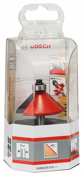 Bosch Expert for Wood Fasefräser 8 x 44 x 61 mm 45° ( 2608629379 ) für Holz - Toolbrothers