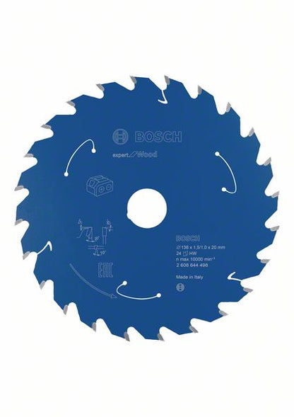 Bosch Kreissägeblatt Expert for Wood 136 x 1,0 x 20 mm 24 Zähne für Holz ( 2608644498 ) - Toolbrothers