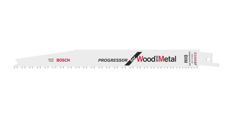 Bosch 5 Säbelsägeblätter 200 mm Progressor for Wood and Metal S 3456 XF / S3456XF ( 2608654406 ) - Toolbrothers