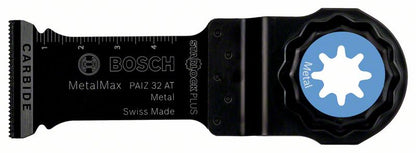 Bosch PAIZ 32 AT Lame de scie plongeante à concrétion carbure MetalMax, 32x50mm, Starlock Plus ( 2608662555 )