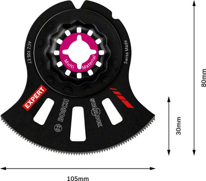 Bosch EXPERT Multi Material ACZ 105 ET lame de scie segment Starlock 105 mm 5 pièces (2608664207) Carbure