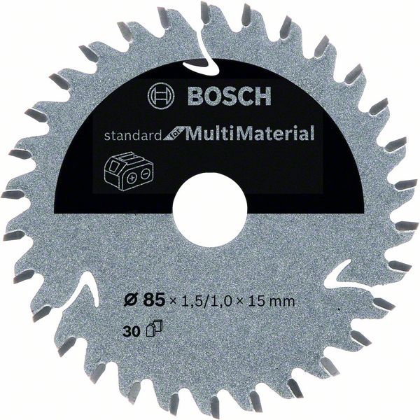 Bosch Kreissägeblatt Standard for Multimaterial 85 x 1,5 x 15 mm 30 Zähne ( 2608837752 ) - Toolbrothers