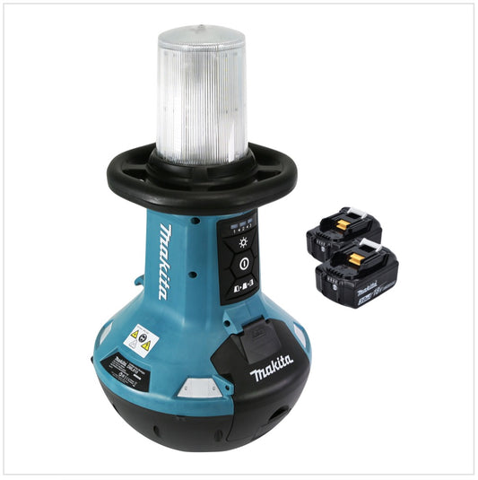 Makita DML 810 F éclairage de zone LED sur batterie 18 / 36 V (2 x 18 V) 5500 lm IP54 + 2x batteries 3,0 Ah - sans chargeur