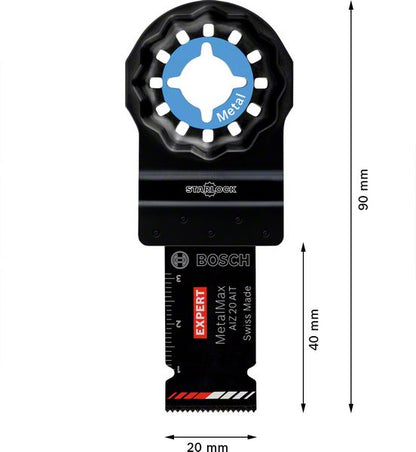 Bosch EXPERT AIZ 20 AIT Tauchsägeblatt Starlock 20 x 40 mm 1 Stk. ( 2608900012 ) für Metall Carbide MetalMax - Nachfolger von 2608662019 - Toolbrothers