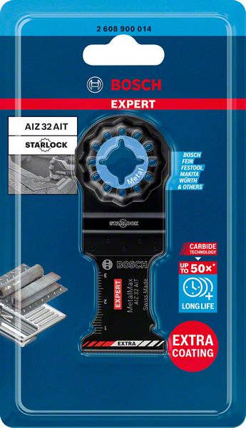 Bosch EXPERT AIZ 32 AIT Tauchsägeblatt Starlock 32 x 40 mm 1 Stk. ( 2608900014 ) für Metall Carbide MetalMax - Nachfolger von 2608662018 - Toolbrothers