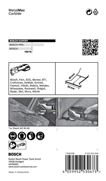 Bosch EXPERT AIZ 32 AIT lame de scie plongeante Starlock 32 x 40 mm 5 pièces (2608900015) pour carbure métallique MetalMax - successeur de 2608662033