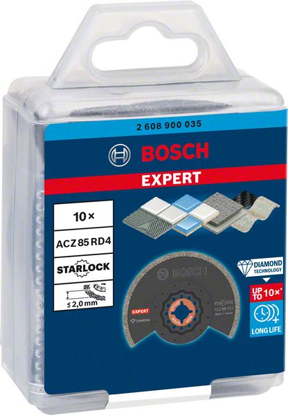 Bosch EXPERT ACZ 85 RD4 lame de scie segment diamantée Starlock 85 mm 10 pièces (2608900035) pour carrelage - successeur de 2608664482