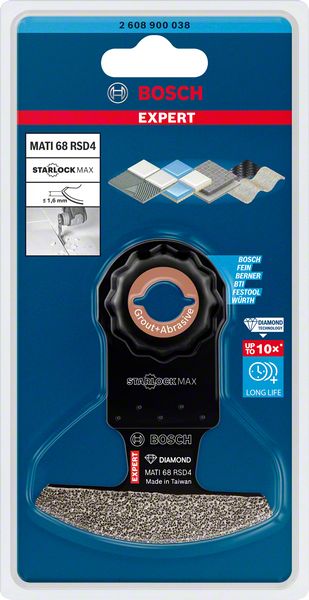 Bosch Expert MATI 68 RSD4 Corner Blade Eckblatt Starlock Max 68 x 10 mm ( 2608900038 ) Diamond Technology - Toolbrothers