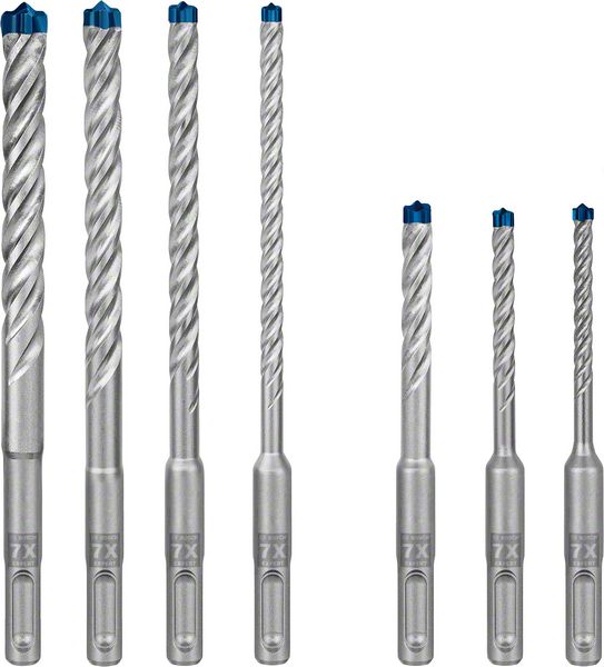 Bosch EXPERT SDS Plus-7X Hammerbohrer Set 5 - 12 mm 7 tlg. ( 2608900195 ) für Beton / Stein - Nachfolger von 2607017502 - Toolbrothers