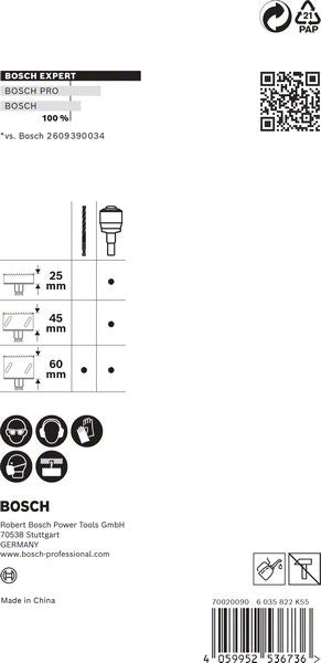 Adaptateur Bosch EXPERT Power Change Plus Hex 11 Foret HSS-G 7,15 x 105 mm (2608900527) carbure multi-matériaux - successeur du 2608594258