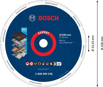 Bosch Expert Diamond Metal Wheel Trennscheibe 230 x 22,23 mm ( 2608900536 ) Diamond Technology