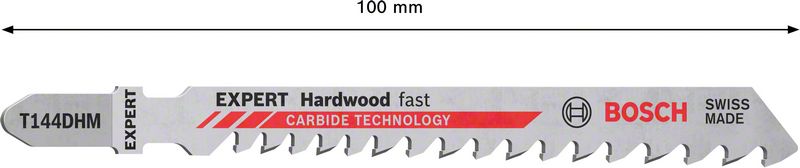 Bosch Expert T 144 DHM Hardwood Fast Stichsägeblatt Set 3 tlg. ( 2608900541 ) Carbide Technology