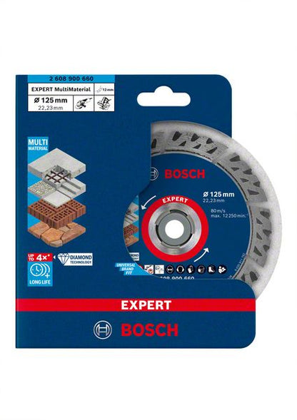 Bosch EXPERT Multi Material Diamant Trennscheibe 125 x 22,23 x 2,2 mm ( 2608900660 ) - Nachfolger von 2608603630 - Toolbrothers