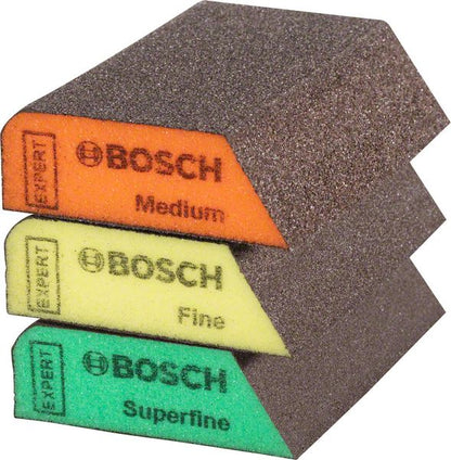 Bosch Expert S470 Combi Block Set 3 pièces 69 x 97 x 26 mm (2608901174) Moyen / Fin / Superfin