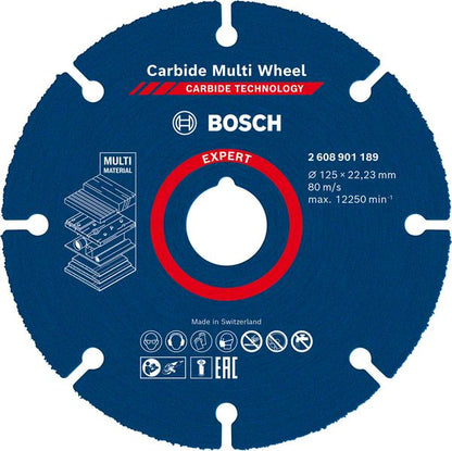 Bosch EXPERT Carbide Multi Wheel Trennscheibe 125 x 22.23 mm ( 2608901189 ) - Nachfolger von 2608623013 - Toolbrothers