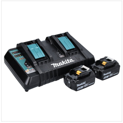 Makita DML 810 PT éclairage de zone LED sur batterie 18 / 36 V (2 x 18 V) 5500 lm IP54 + 2x batteries 5,0 Ah + double chargeur