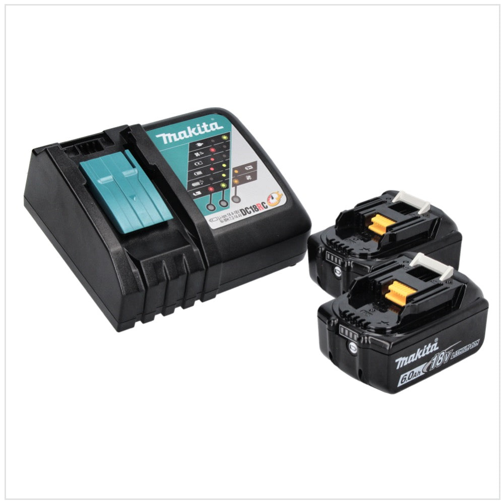 Makita DML 810 RG éclairage de zone LED sur batterie 18 / 36 V (2 x 18 V) 5500 lm IP54 + 2x batteries 6,0 Ah + chargeur