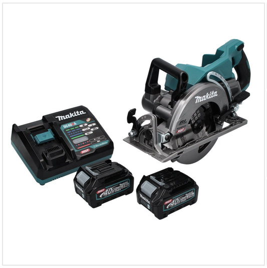 Scie circulaire sur batterie Makita RS 001 GD2 40 V max. 185 mm sans balai + 2x batteries 2,5 Ah + chargeur