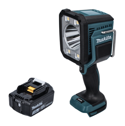 Makita DML 812 F1 lampe de poche projecteur à main LED sur batterie 18 V 1250 lm + 1x batterie 3,0 Ah - sans chargeur