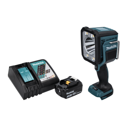 Makita DML 812 RF1 lampe de poche projecteur à main LED sur batterie 18 V 1250 lm + 1x batterie 3,0 Ah + chargeur