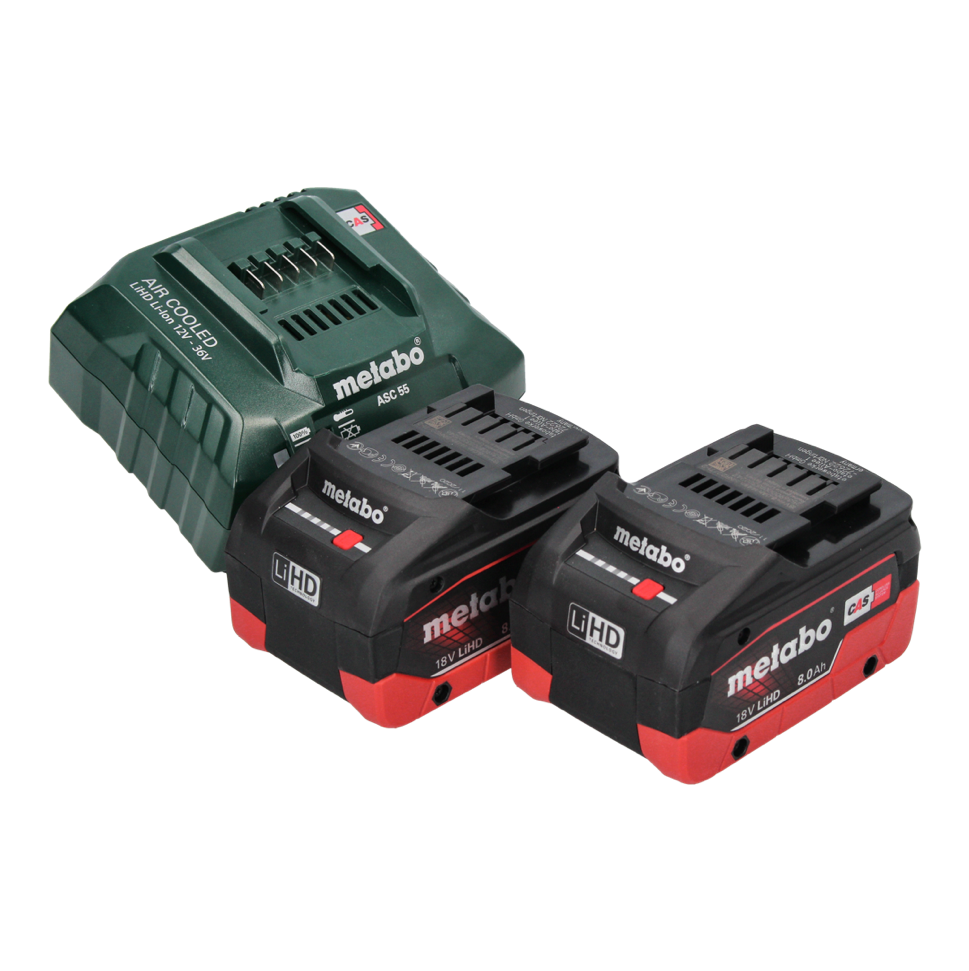 Perceuse à percussion sans fil Metabo SB 18 LTX BL I 18 V 130 Nm sans balais + 2 batteries 8,0 Ah + chargeur + métaBOX