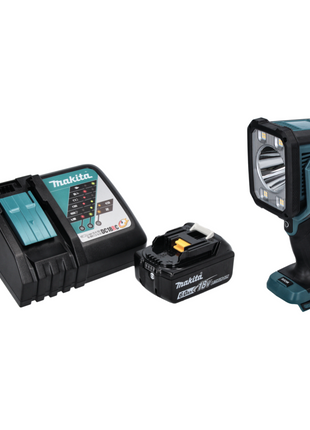 Makita DML 812 RG1 lampe de poche LED à batterie 18 V 1250 lm + 1x batterie 6,0 Ah + chargeur