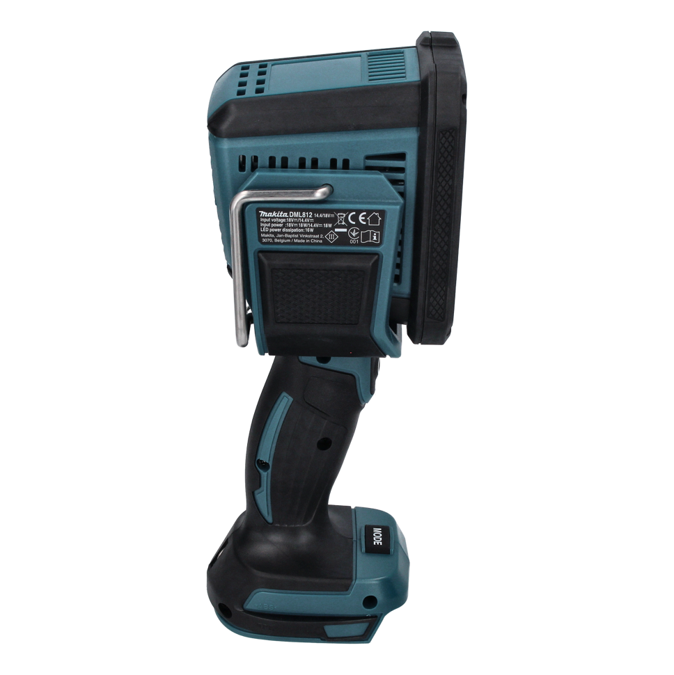 Makita DML 812 RG Akku LED Handstrahler Taschen Lampe 18 V 1250 lm + 2x Akku 6,0 Ah + Ladegerät