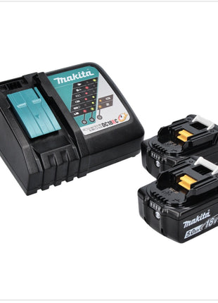 Makita DHP 485 RT perceuse à percussion sans fil 18 V 50 Nm sans balais + 2 batteries 5,0 Ah + chargeur