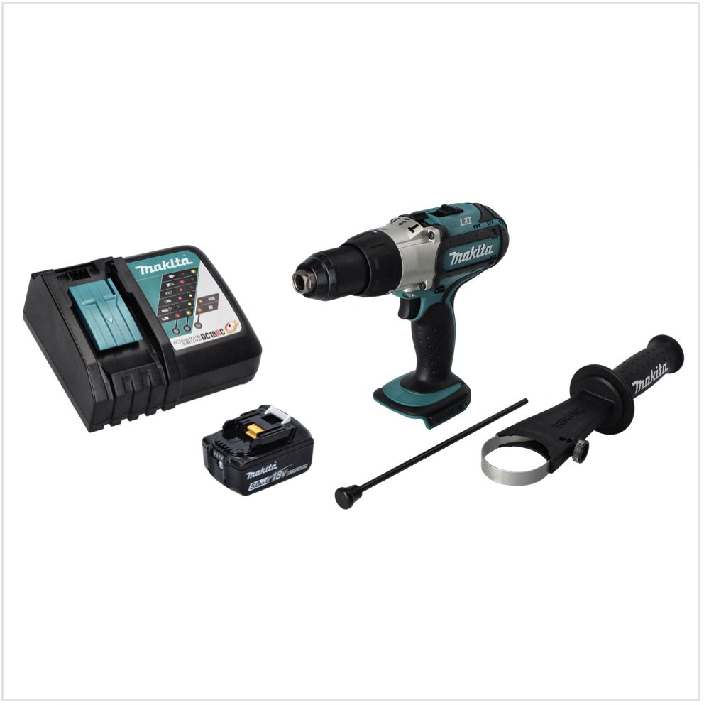 Makita DHP 451 RT1 perceuse à percussion sans fil 18 V 80 Nm + 1x batterie 5,0 Ah + chargeur