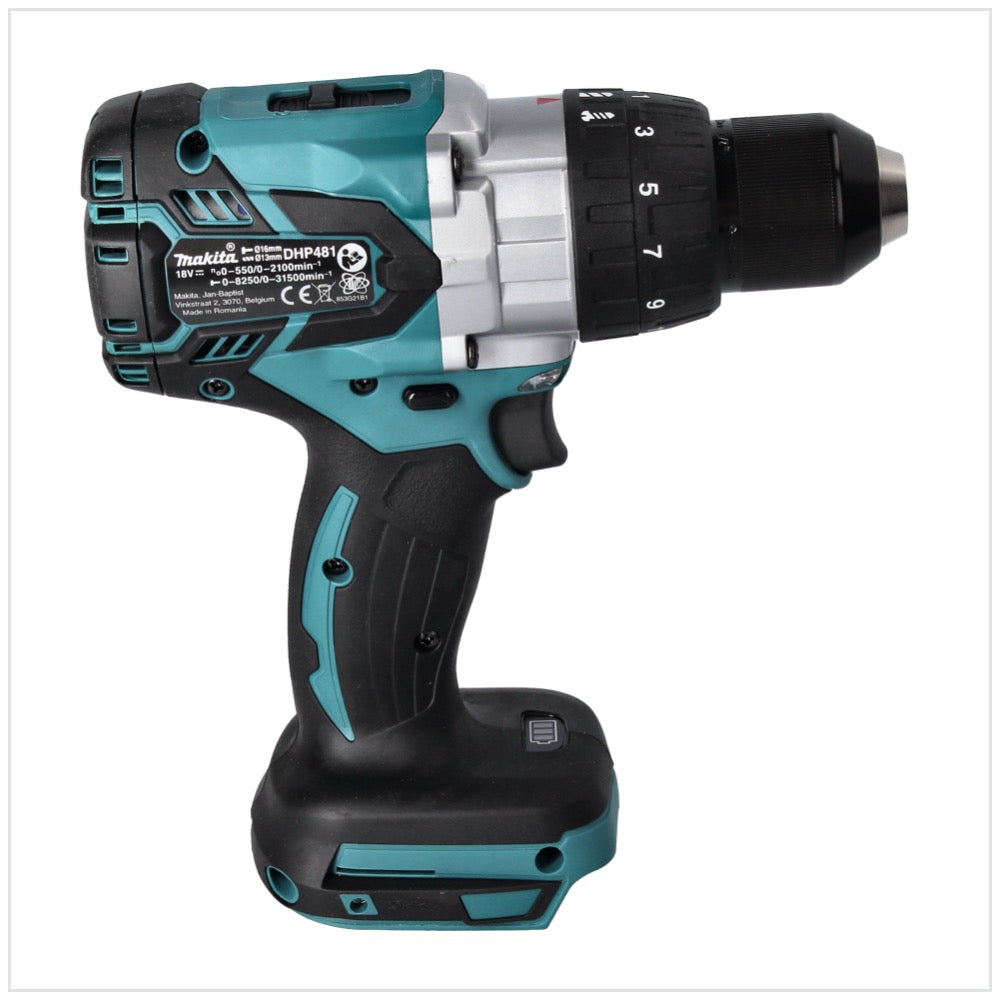 Makita DHP 481 RF1 Akku Schlagbohrschrauber 18 V 115 Nm Brushless + 1x Akku 3,0 Ah + Ladegerät - Toolbrothers