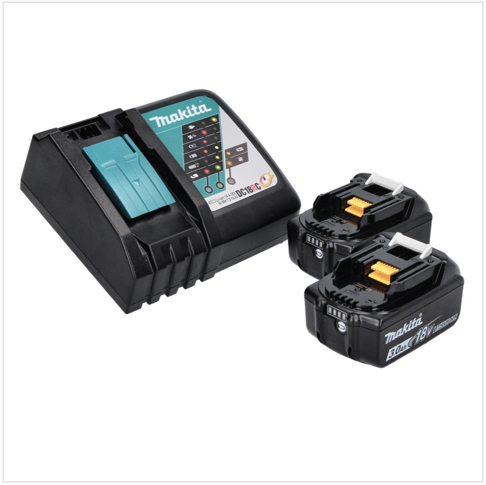 Makita DHP 482 RF W Akku Schlagbohrschrauber 18 V 62 Nm + 2x Akku 3,0 Ah + Ladegerät - Toolbrothers