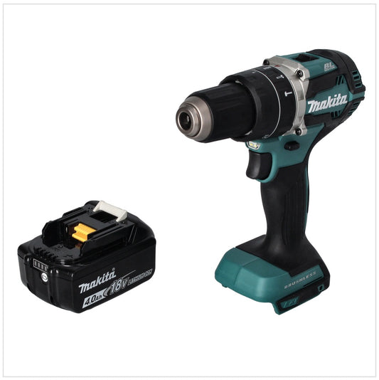 Makita DHP 484 M1 perceuse à percussion sans fil 18 V 54 Nm sans balais + 1x batterie 4,0 Ah - sans chargeur