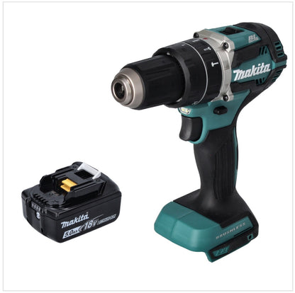 Makita DHP 484 T1 perceuse à percussion sans fil 18 V 54 Nm sans balais + 1x batterie 5,0 Ah - sans chargeur