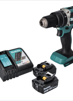 Makita DHP 484 RT perceuse à percussion sans fil 18 V 54 Nm sans balai + 2x batteries 5,0 Ah + chargeur