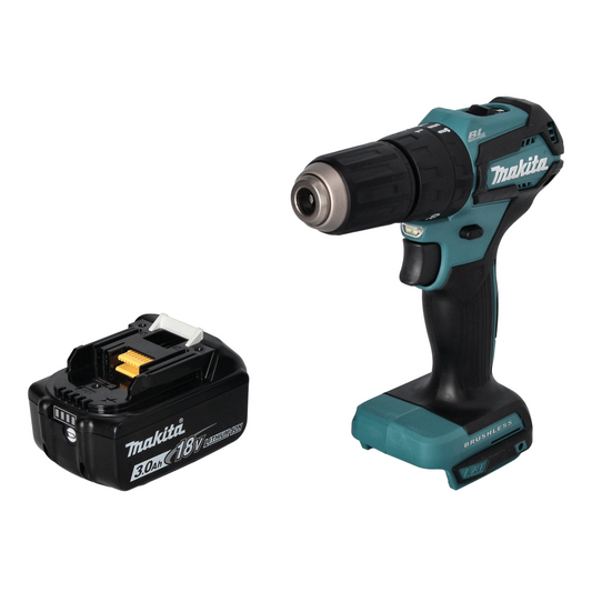 Makita DHP 483 F1 perceuse à percussion sans fil 18 V 40 Nm sans balai + 1x batterie 3,0 Ah - sans chargeur